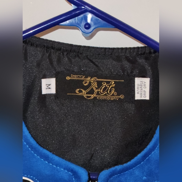 Berry Fit Royal Blue and Black Western Pleasure Studded Show Vest - Picture 3 of 3